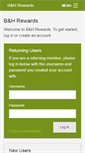 Mobile Screenshot of bandhrewards.com
